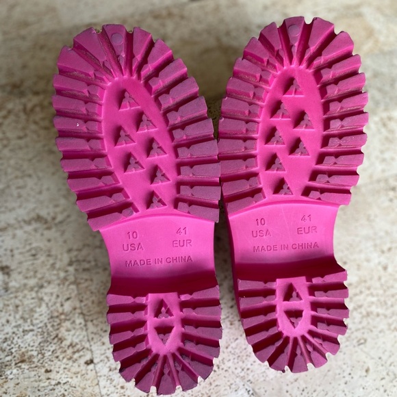 JEFFREY CAMPBELL Pink Fuschia Clogge Clogs ••Sold Out•• Size 10 - Picture 5 of 9